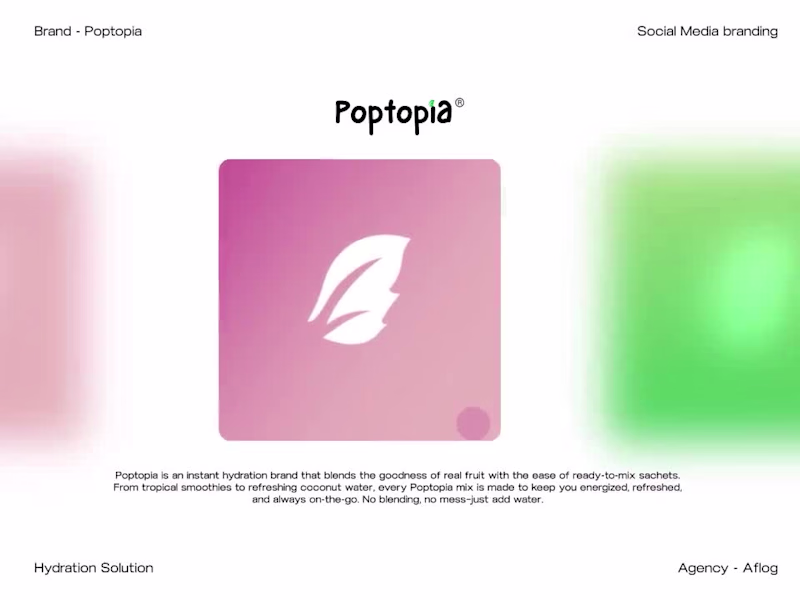 Cover image for Poptopia Visual Identity and Social Media Branding