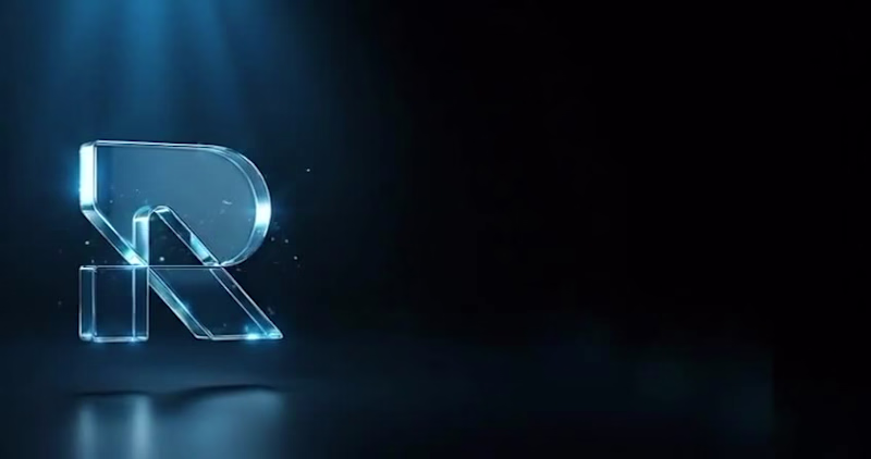 Cover image for River logo. 3D Animation made with Veo