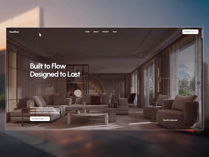 Cover image for HausFlow · Interior Design Agency Website