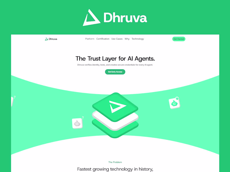 Cover image for Dhruva - Landing Page, Animated
