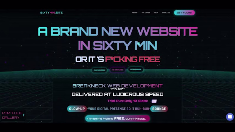 Cover image for SIXTYMIN.SITE Rapid Web Development