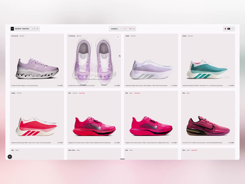 Cover image for Sneaker Aggregator Client Project MVP. One Week Build.