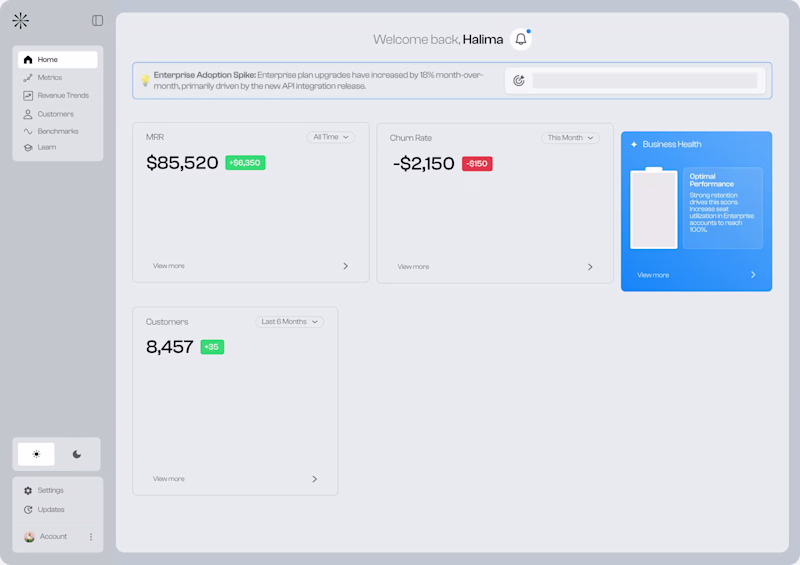 Cover image for Product Design for RevenueOS | B2B Dashboard