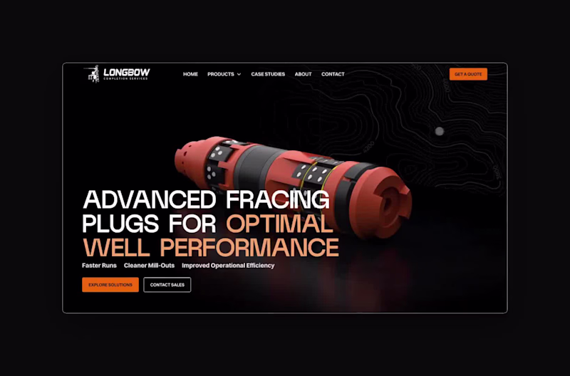 Cover image for Modern Website Design for Longbow Completion Services