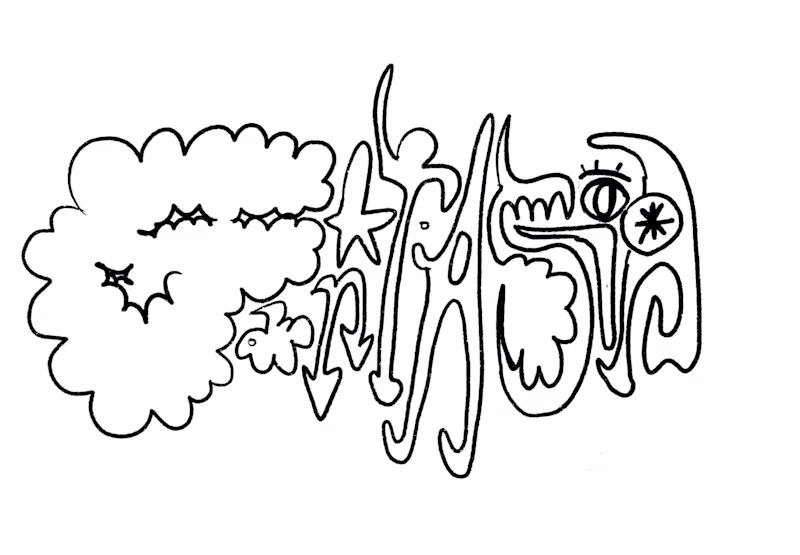 Cover image for Hand-lettered typography & animation, Fantasia, personal