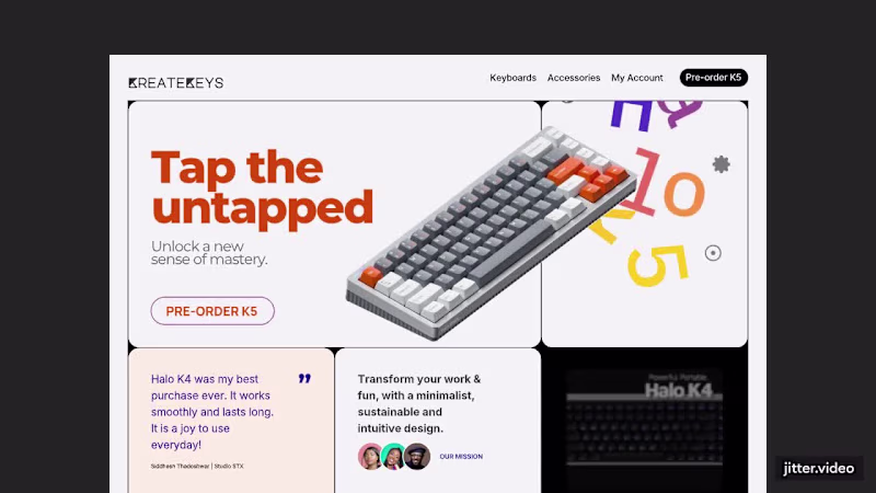 Cover image for I love custom keyboards. So, I gave Jitter a shot today to b...