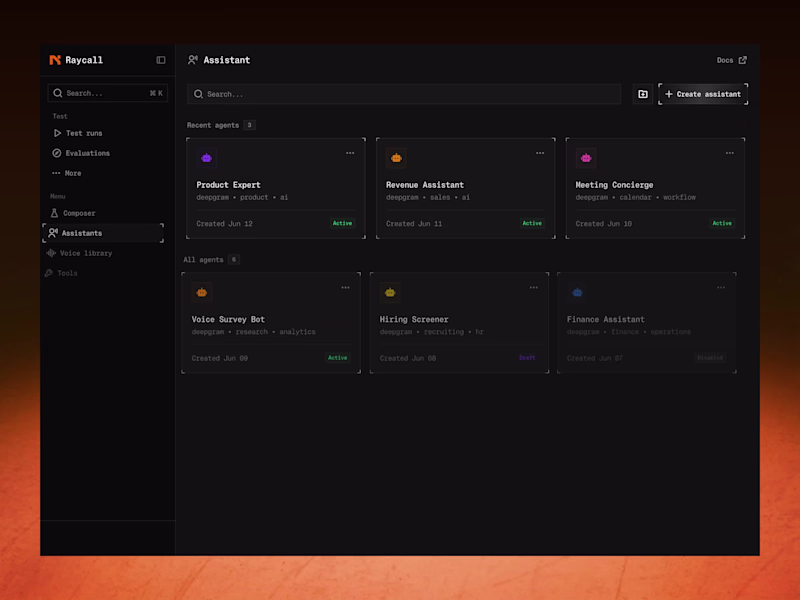 Cover image for Raycall - AI Dashboard -