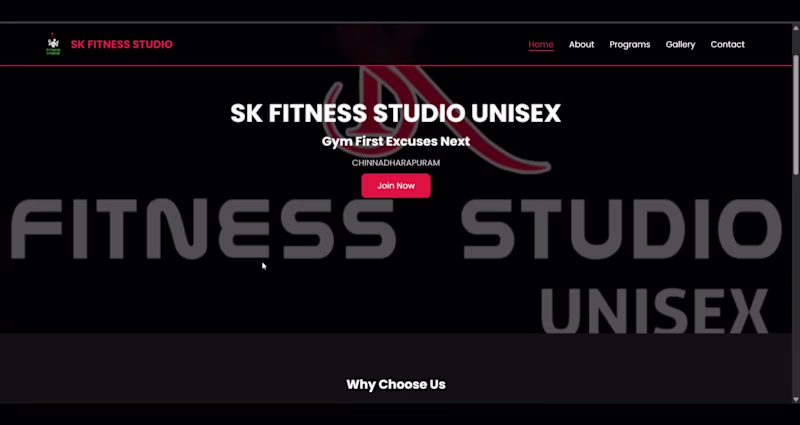Cover image for 🏋️ SK FITNESS STUDIO
A real