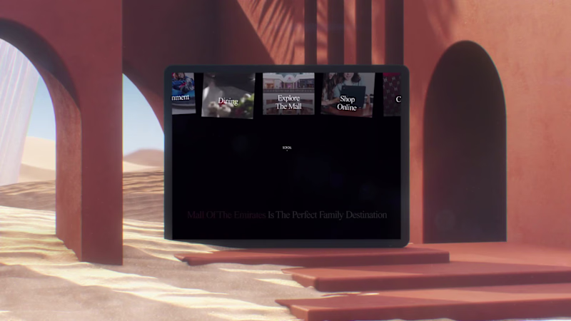 Cover image for The official website we redesigned for Mall of the Emirates.