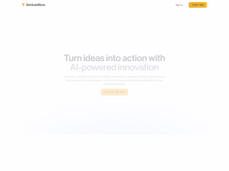 Cover image for VentureNow Landing Page Design & Development
