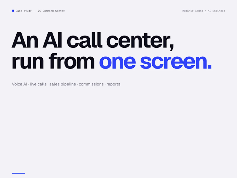 Cover image for AI Call Center Platform for Life Insurance Agency