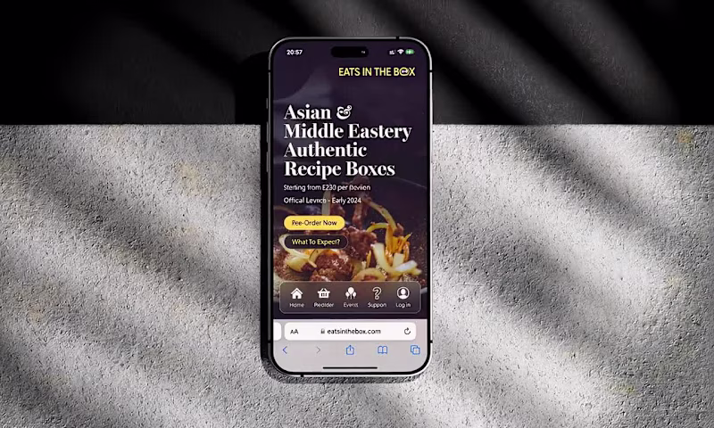 Cover image for Eats In The Box - Branding, Website & Packaging