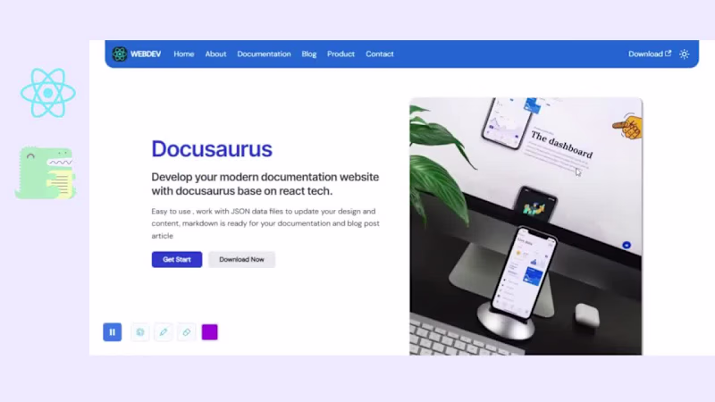 Cover image for Docusaurus React for your documentation