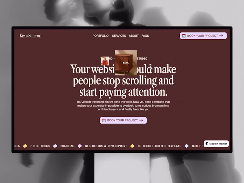 Cover image for Kiera - Playful Portfolio Website