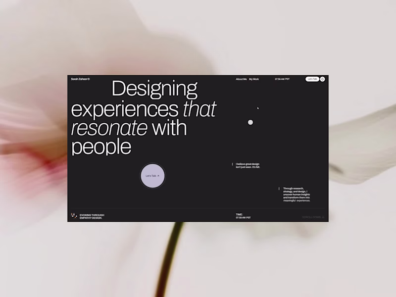 Cover image for Sarah Zaheer | Portfolio Website