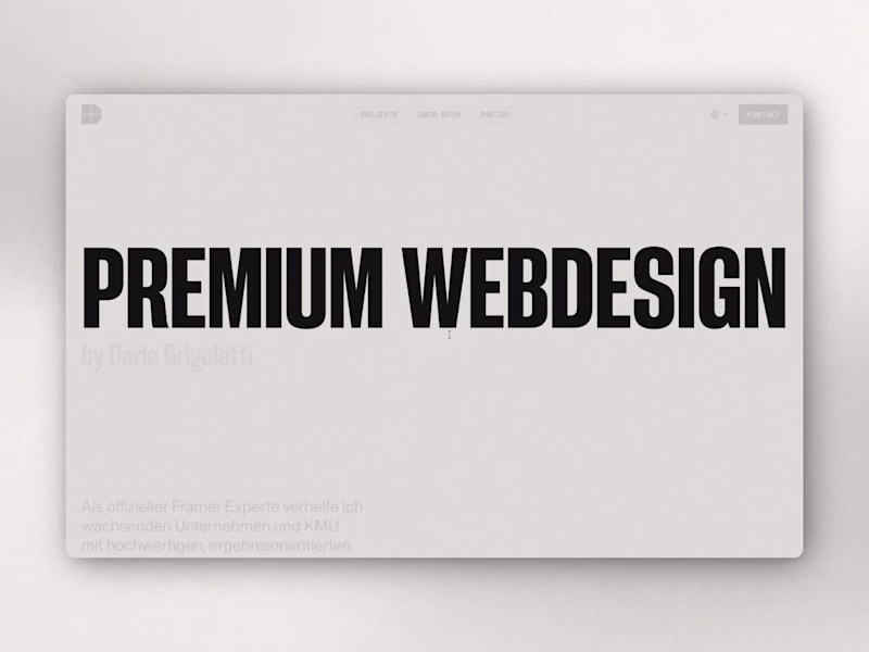 Cover image for Dario Grigoletti — Personal Website and Studio Showcase