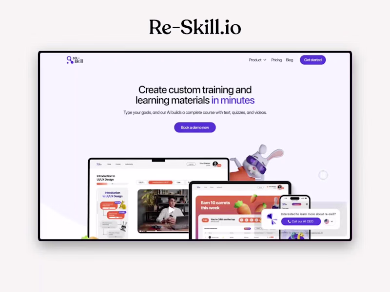 Cover image for Re-skill -  Framer design & development