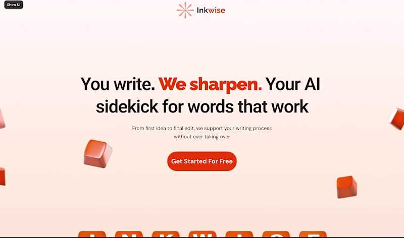 Cover image for Designing Inkwise – An AI Writing Tool 
