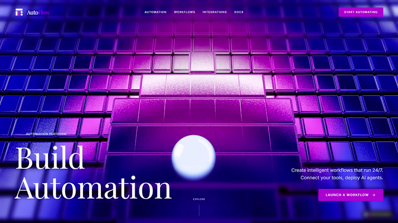 Cover image for Gamified Hero with Interactive Spline Grid