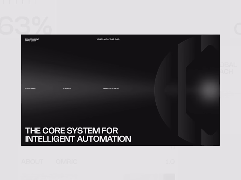 Cover image for Omric - Pitch Deck Document