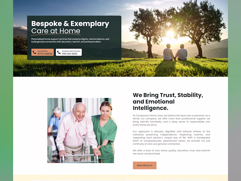 Cover image for Companion Home Care | Website Design & Development