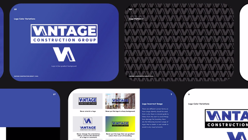 Cover image for Vantage Construction - Rebrand Identity