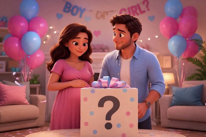 Cover image for :3D AI Gender Reveal Animation
Project