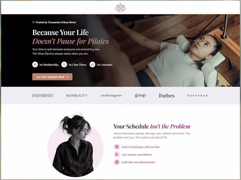 Cover image for Siluet – Replo Built Funnel Landing Page