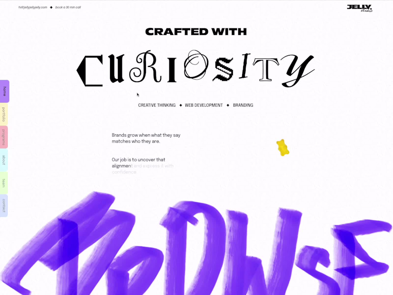 Cover image for Jelly Studio website was built