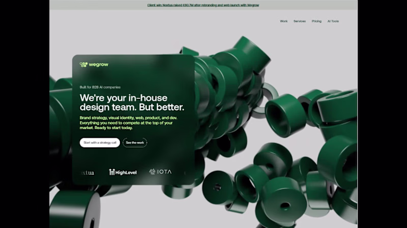 Cover image for WeGrow – Design Subscription Website