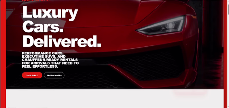 Cover image for Car Company Landing Page.