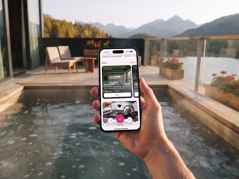 Cover image for Roomside – room service ordered from the jacuzzi. Menu, cart...