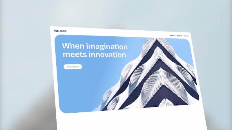 Cover image for DotStudio - Website for architectural studio