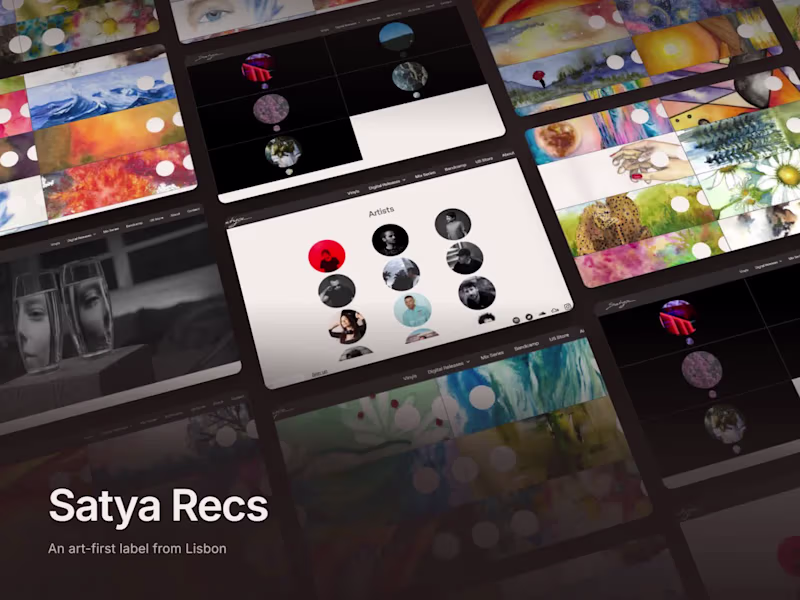 Cover image for Satya Recs, an Art-First Site for a Lisbon Label