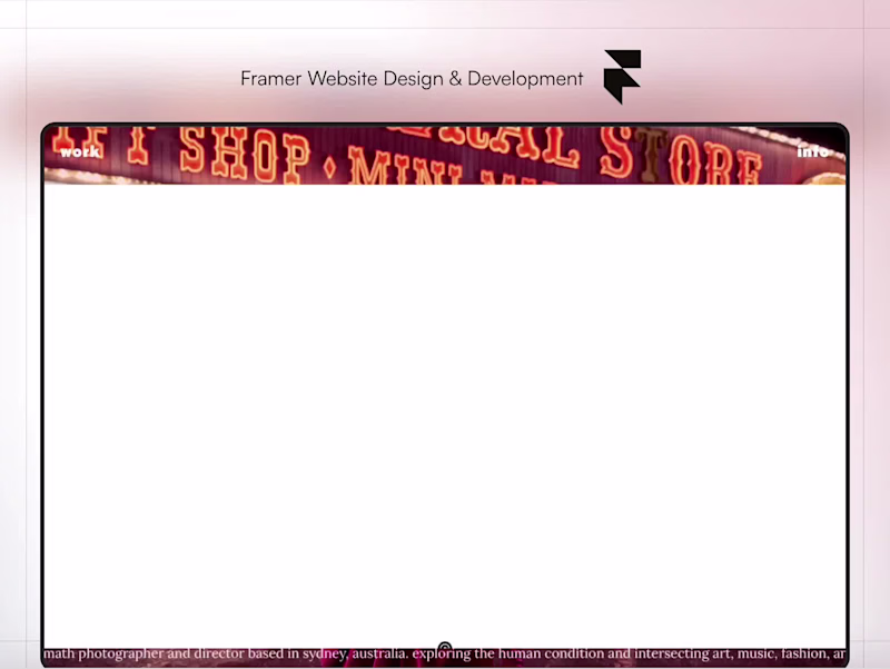 Cover image for Authentic Photographer Animated Multipage Framer Website