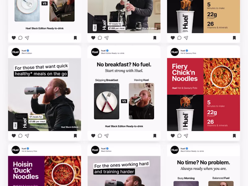 Cover image for High-Impact Static Ad Design for Huel