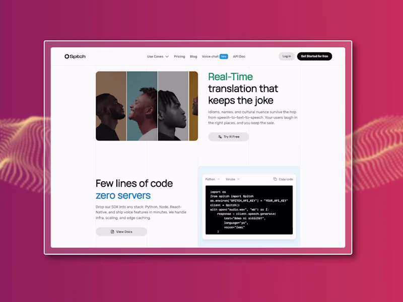 Cover image for Spitch | Framer Website Development