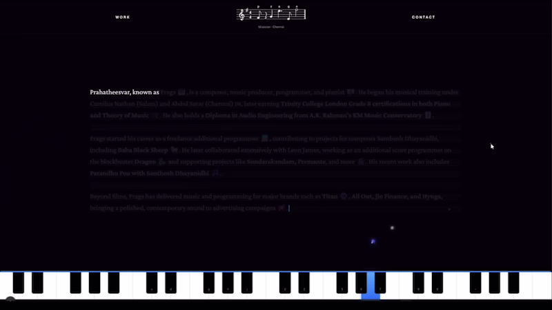 Cover image for Making an website for Musician with Interactive mouse animat...