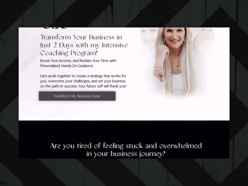 Cover image for Coaching Sales page design