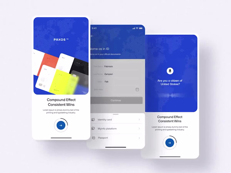Cover image for Paxos – Mobile Neobank Onboarding