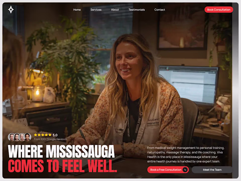 Cover image for Viva Health — Wellness & Medical Center Website Design