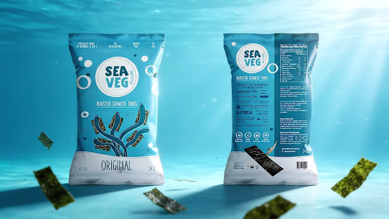 Cover image for SeaVeg Roasted Seeweed Packaging Design