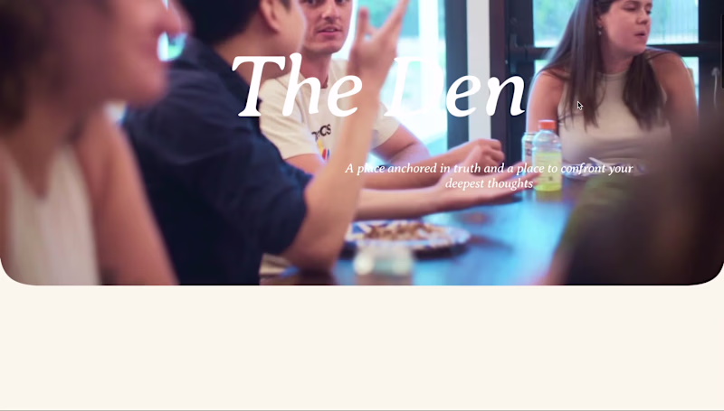 Cover image for The Den Community - Website Redesign