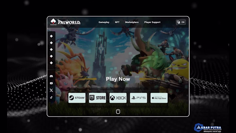Cover image for Palworld Game Website Design
