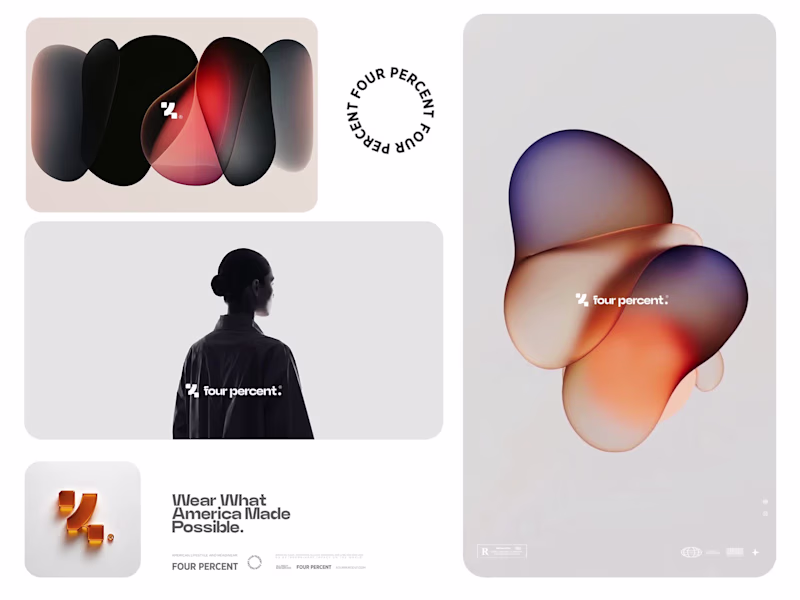 Cover image for Four Percent — Visual Identity