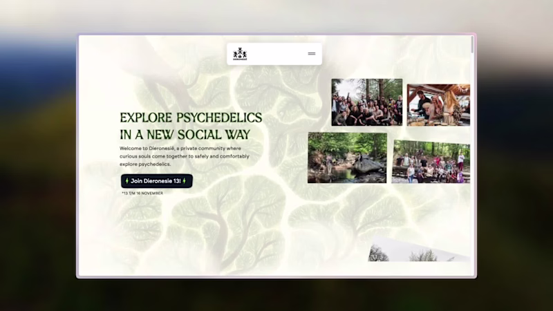 Cover image for Dieronesië | Explore psychedelics In a new social way
