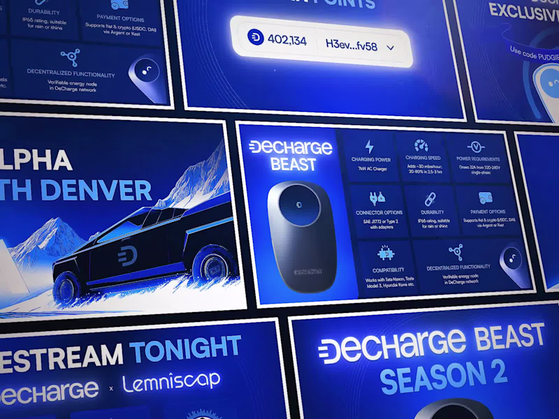 Cover image for DeCharge: Social Media Visuals