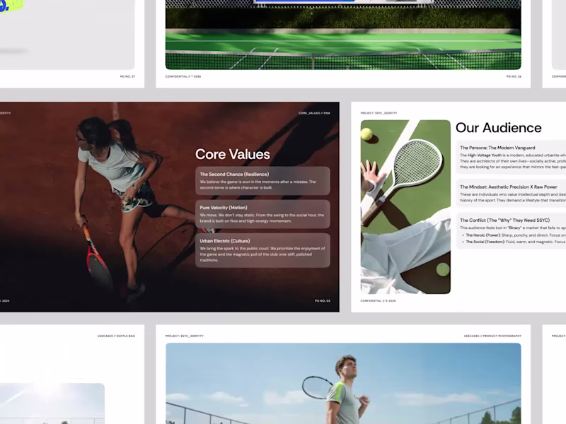 Cover image for The Second Serve Tennis Branding & AI Art Direction