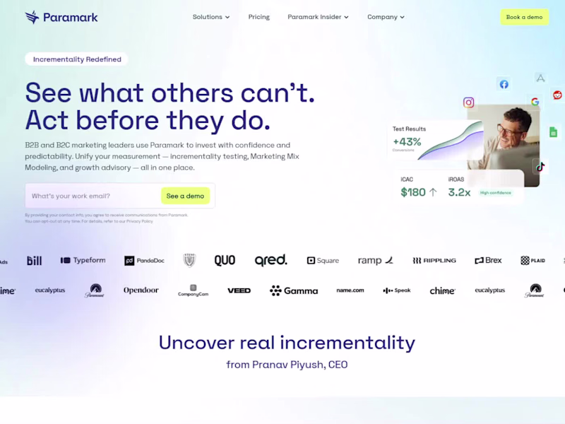 Cover image for Paramark SaaS Marketing Analytics Platform Redesign