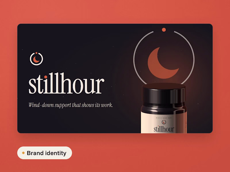 Cover image for Stillhour: Supplement Brand Identity (Concept)
Stillhour